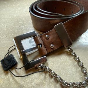 Dolce & Gabbana Brown Leather Belt